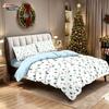 3pcs minimalist green Christmas tree printed coreless duvet cover set multi size bedroom holiday bedding holiday decorations