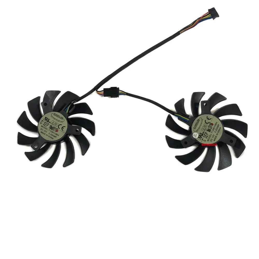 Graphics card GPU fan cooler for ASUS R9 270X DC2 Dragon GTX 760 DC2T GTX 770 DirectCU II OC GTX 660Ti DirectCU II DC2O GTX 1060 GAMING GTX1060 SI OC