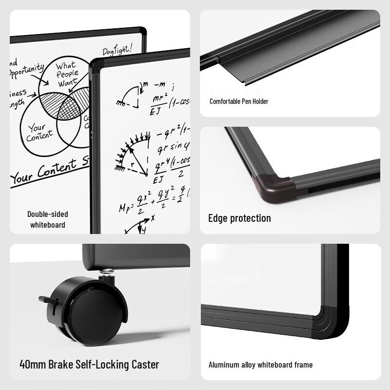 Deli DP301 Double-Sided Height Adjustable Whiteboard