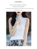 KuaJing Women's 2025 Summer Knitted Camisole Vest - Thin, High Collar, Loose-Fit, Sleeveless