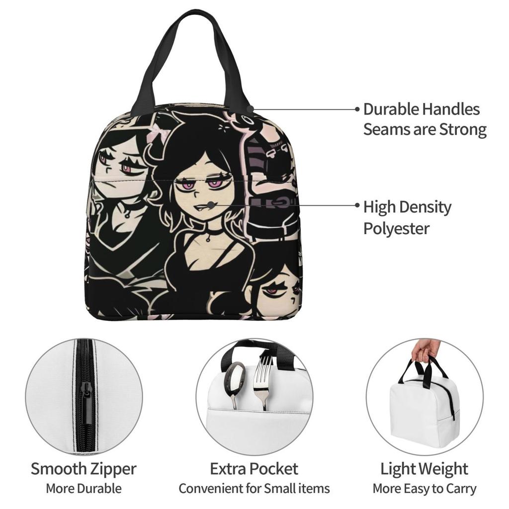 The Coffin Of Andy And Leyley Games Thermal Insulated Lunch Bag for Office Reusable Food Bag Container Cooler Thermal Lunch Box
