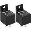 2 Pack Car Relay, 48V 40A, 4 Pin SPST, Automotive Switches and Starters, Waterproof Relay for Boat Tractor Truck Motorcycle (2)