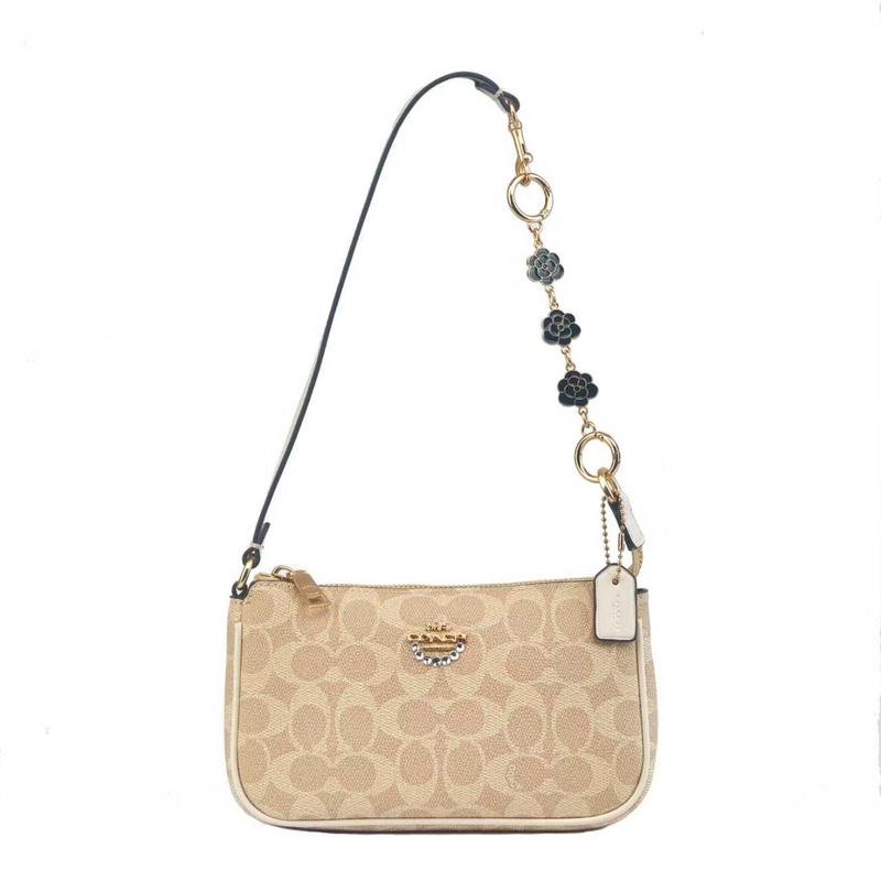 

COACH shoulder bag [Customized Bag] Nolita 19 Moonlight Pearl Classic Print Simple Fashion Versatile Presbyopia Whisper Basic Model (Bag + Dust Bag) білий