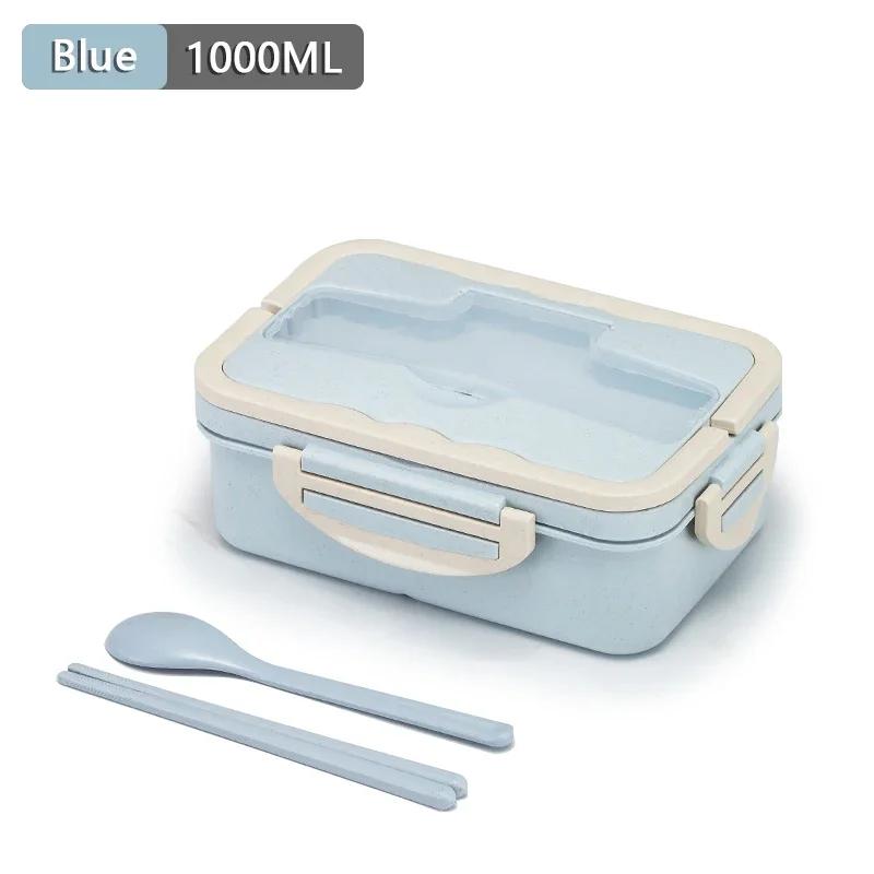 3 Compartment Sealed Bento Box and Cutlery Set, Lunch Boxes for Kid Adult, Suitable for Microwave and Dishwasher