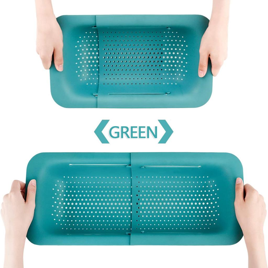 Expandable Kitchen Sink Organizer Durable Polypropylene Fruits Vegetables Washer Draining Rack Space Saving Storage