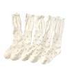 Spring and Summer Thin Ballet Style Women Socks JK Floral Ribbon Women Calf Socks Super Fairy Mesh Breathable Cotton Pile Socks