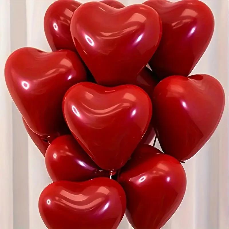 10/50 st Bröllopsdekoration Kärleksballonger Alla hjärtans dag Par Romantisk Förlovning Jul DIY Födelsedagskalas Prydnad Ballong