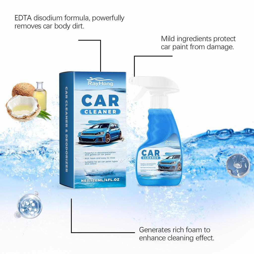 Rayhong Multi-purpose Foam Car Wash Liquid Interior Cleaner Stain Remover 120ml