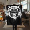 1PC Satan Symbol Print Flannel Blanket, High quality All Seasons, Home Decor, Warmth and Comfort, Perfect for Christmas Gifts