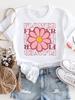 Flower Lovely Trend 90s Clothing Print White T Shirt Short Sleeve Tee Unisex Ladies Casual Top Female Fashion Graphic TShirt