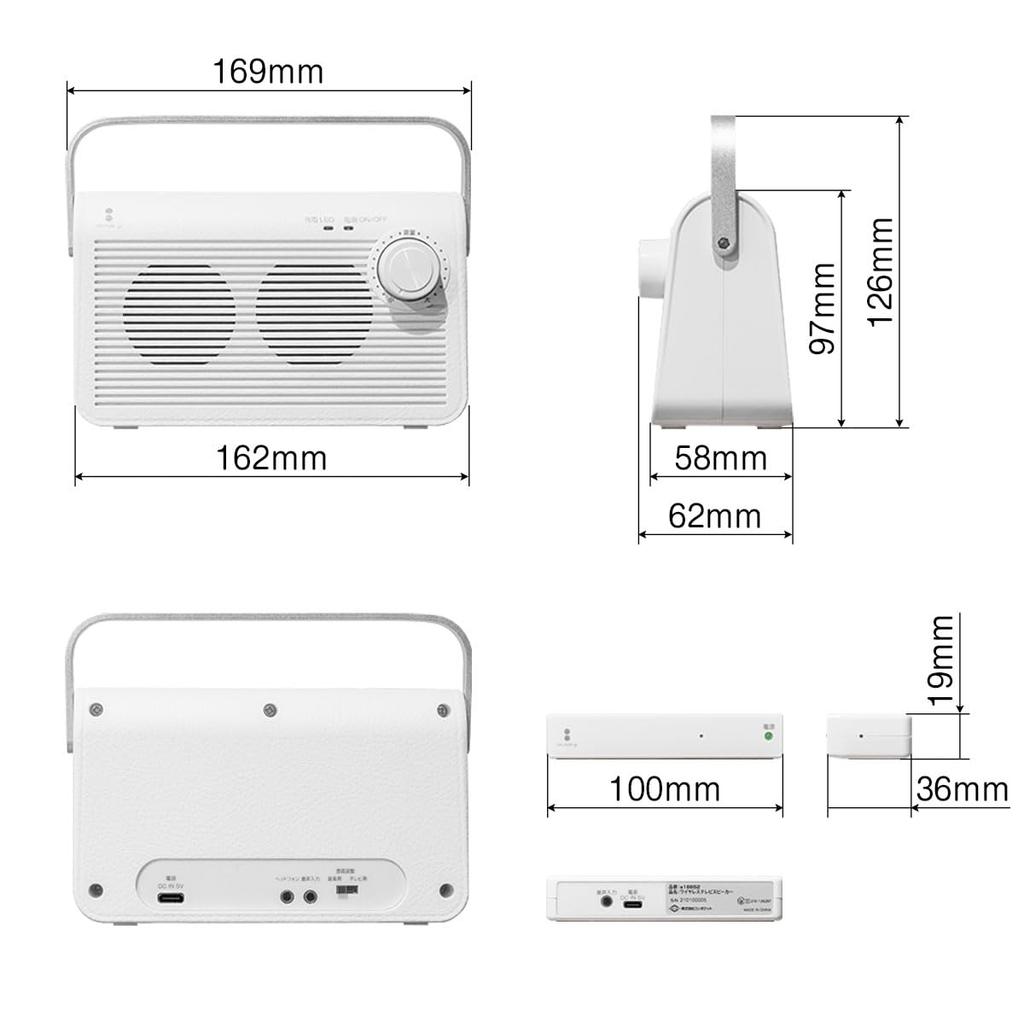 Wireless TV Speaker Handheld Easy 920MHz Up to 30m 8 Hours of Continuous Perfect for Respect for the Aged Day ottostyle.jp [Black] Speaker, Wireless,