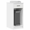 VidaXL Computer Tower Stand with Drawer White 35x45x77 Cm, PC Tower Stand, Desk Support Stand 858740