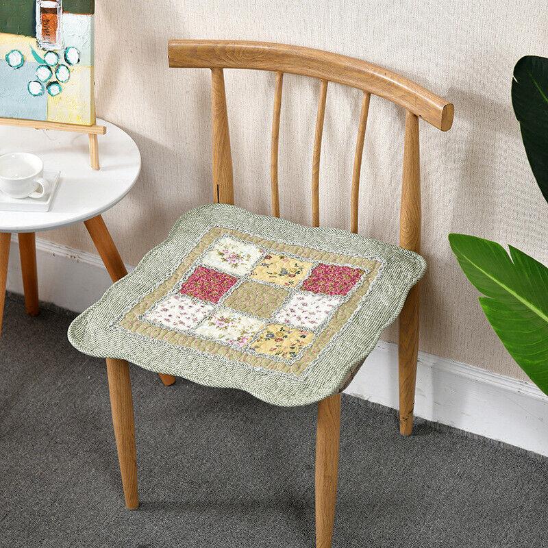 Podložka na židli s kravatami Polštář na židli Farmhouse Květinová kuchyně Jídelní sedák G