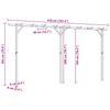 Pérgola de Jardim 410 x 40 x 203 cm Madeira
