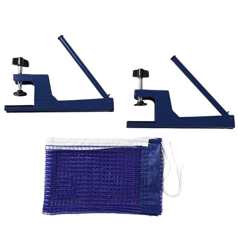 Pingpong Screw On Clamp Net Adjustable Post Set Table Tennis Net and Post Set for Most Standard Table Easy to Install 1