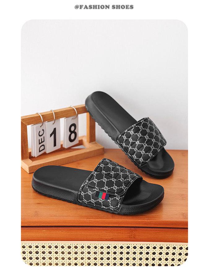 Men's Adjustable Trendy EVA Slippers: High-End, Indoor/Outdoor Summer Style with Magic Tape