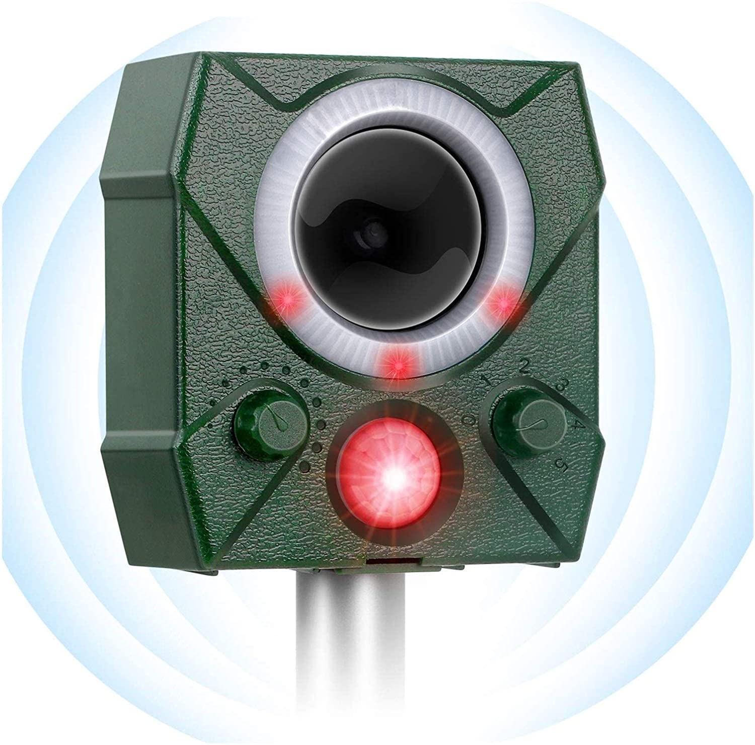 

Outdoor Solar-Powered Ultrasonic Bird & Mouse Repeller, Waterproof & Multi-Frequency