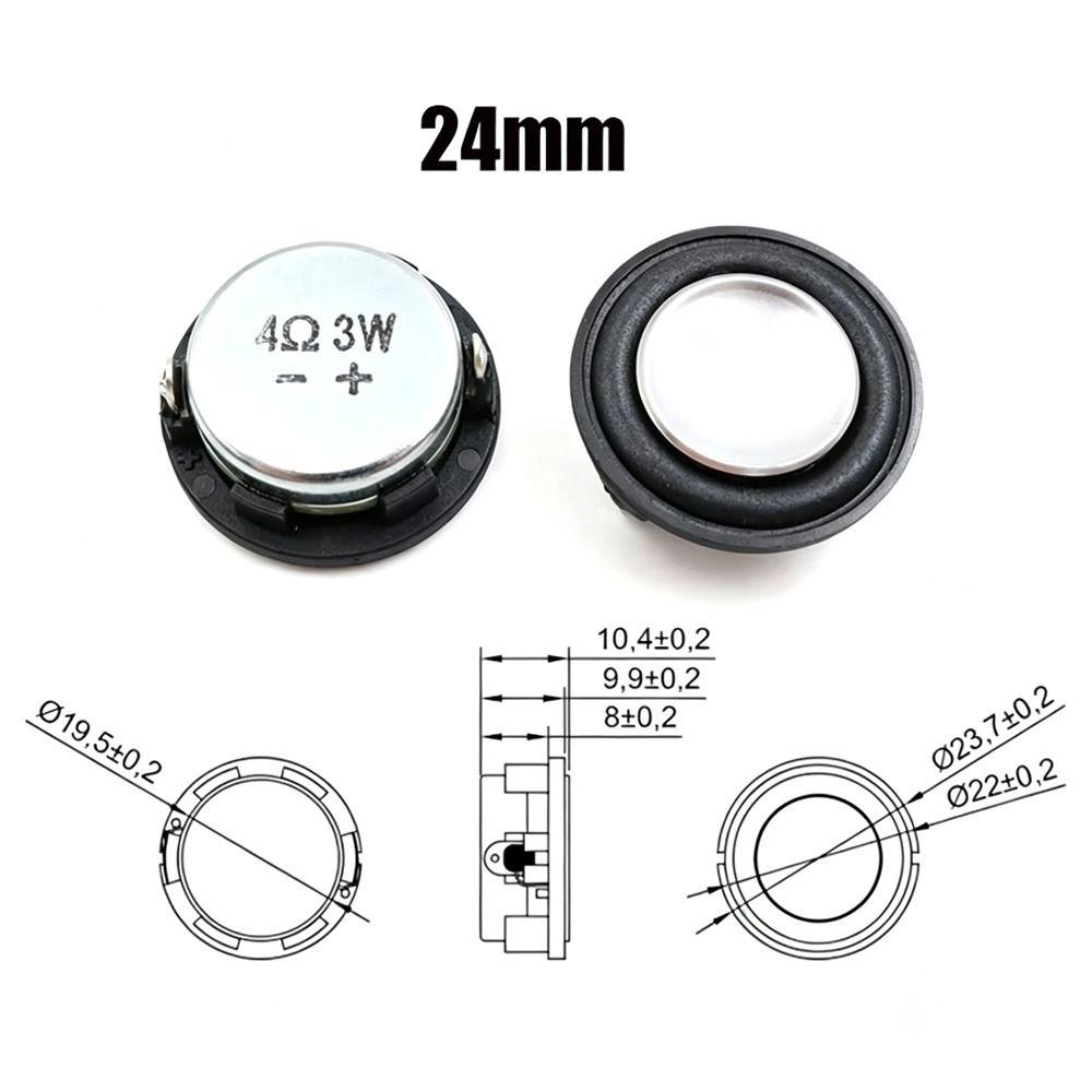 1/2Pcs 4Ohm 3W Neodymium Loudspeaker
