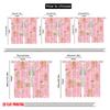 2pcs,2D Plane Printing Contemporary Curtains Gingerbread Christmas Candy (3) Durable Polyester (without Rod) Holiday Perfect for