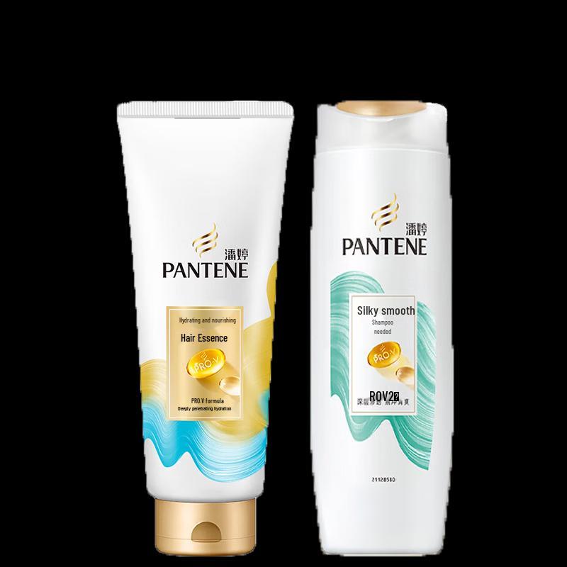 Pantene Aqua Pure Nutrient Conditioner & Silky Smooth Shampoo Combo