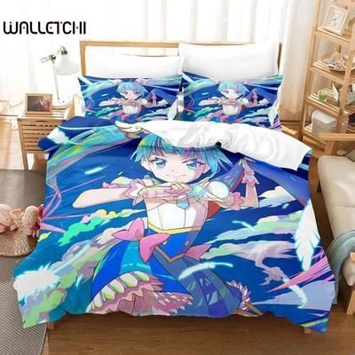 3D Anime Kawaii Girls Sora Harewataru Bedding Set Single Twin Full Queen King Size Bed Set Adult Kid Bedroom Duvet Cover Sets