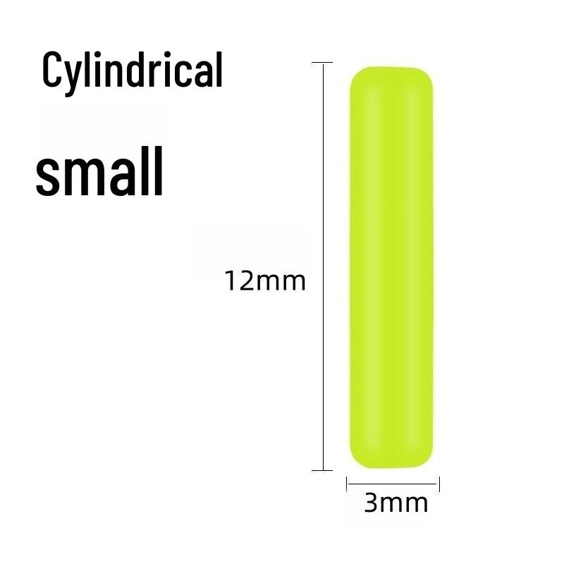 Silicone Olive-Shaped Fluorescent Fishing Float Tail Magnifier Bean