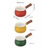 CB Japan Milk Pan, 13cm, Mustard, IH Compatible, Ceramic, Painted, Copan
