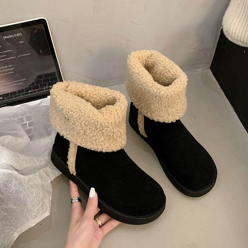 Winter Lolita Boots Round Toe Plush Sexy Thigh Flat Bottomed Women Warm Padded Thickened Footwear Shoes Australia Elegant Fur Boots