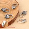 Tingxiang S925 Sterling Silver Retro Animal Clasp for Pearl Necklace & Bracelet DIY Jewelry.