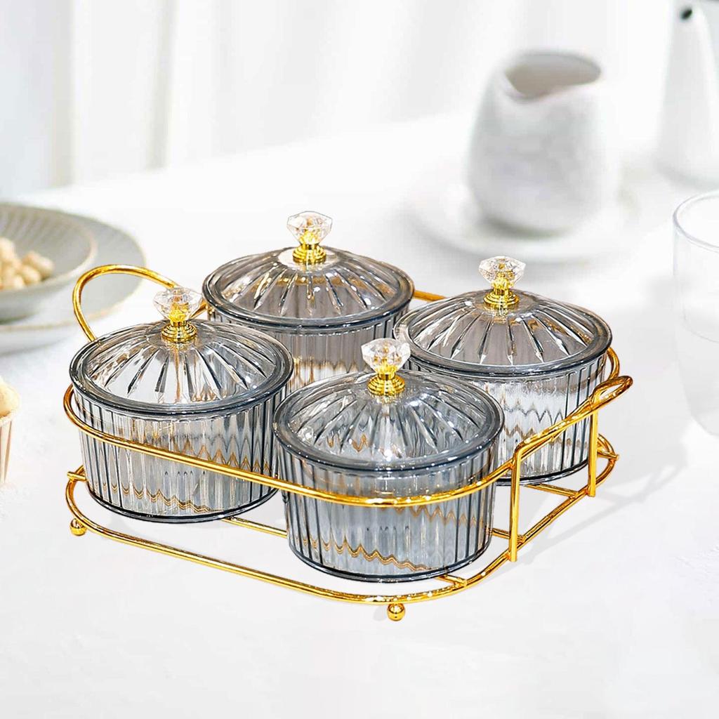 Divided Serving Platter Dried Fruit Tray Fashion Snack Bowls Nut and Candy Tray Nuts Plate for Dining Table Wedding Desktop