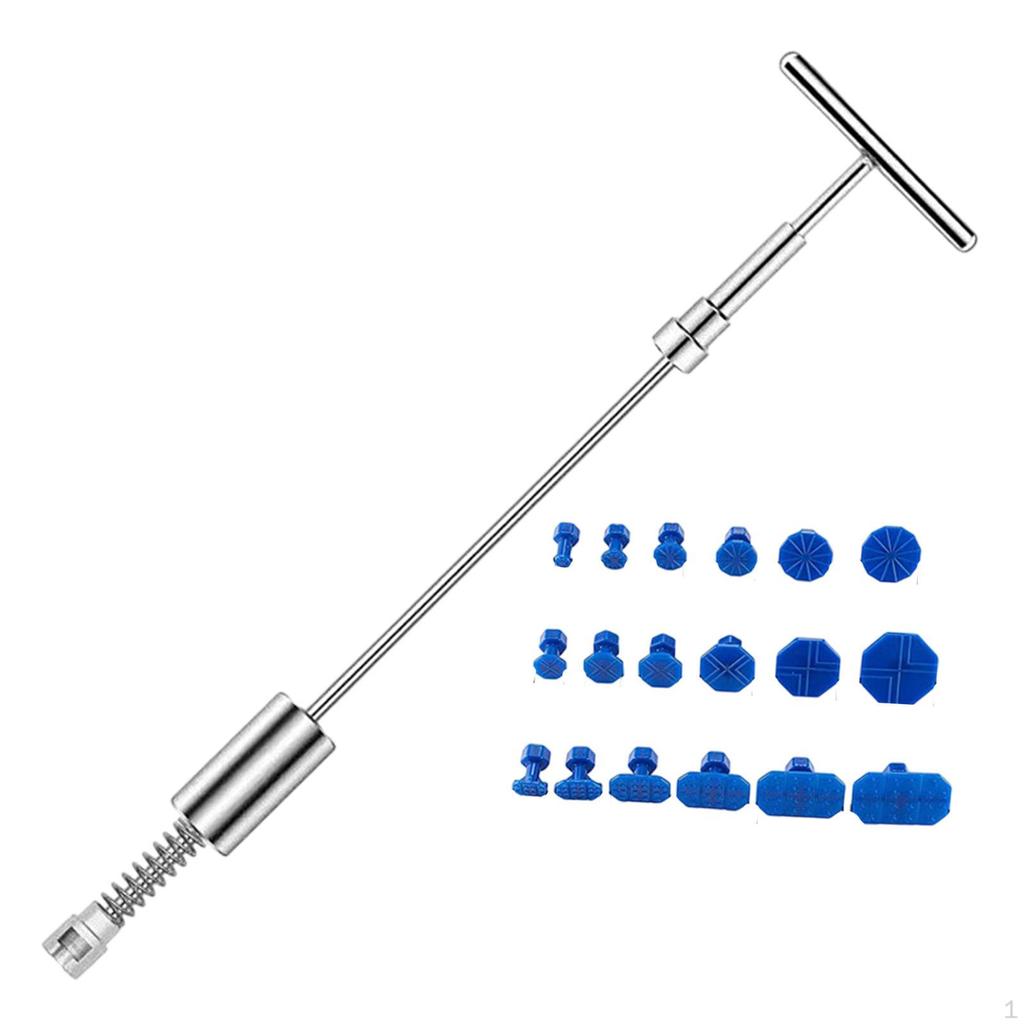 Auto Dent Remover Sturdy Paintless Car Body Repair Tool for Small Dents Blue Gasket