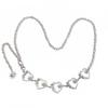 Crescent Moon & Sunflower Metal Waist Chain for Women - Adjustable Waistband Body Decoration