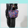 Wholesale Large Capacity Women's Shoulder Bag 2024 Spring New Fashion Floral Tote Bag Street Style Nylon Material