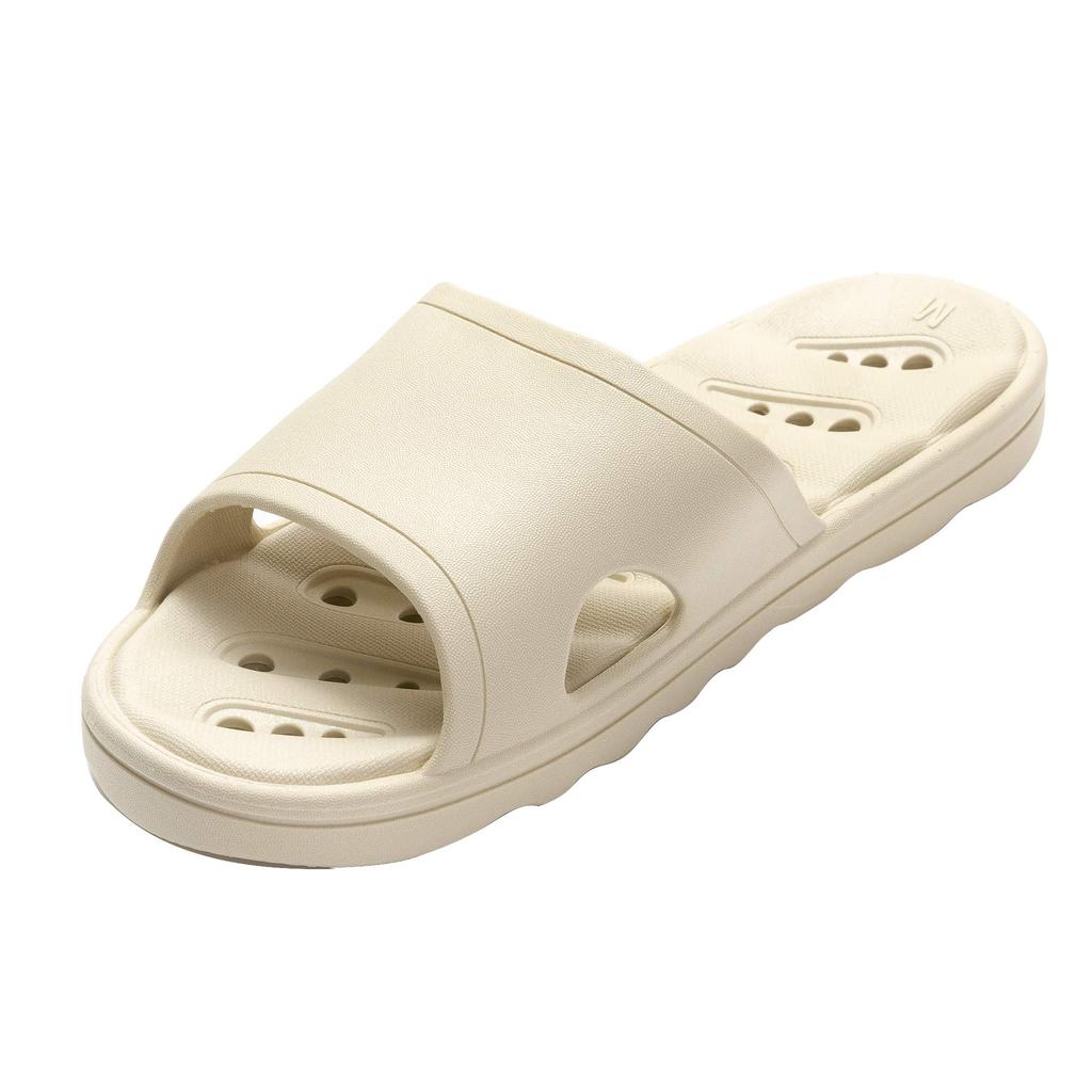 KOCOTA Balcony Sandals with Perforated Light XL Shrink-Resistant Soles, Water-Resistant Slippers, Unisex, Khaki,