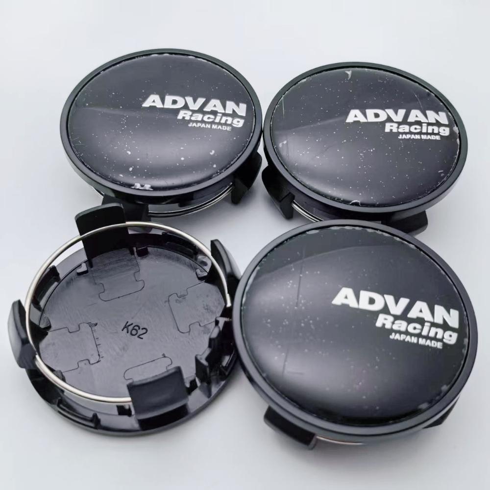 4pcs 62MM Car Wheel Center Caps With ADVAN Racing Logo Emblem Badge Wheel Hubcap Rims Dust Cover for Toyota Car Accessories