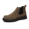 Autumn and winter Chelsea boots leather comfortable breathable retro British short boots casual Korean version high-top versatile platform men's shoes