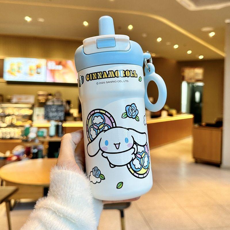 Sanrio Large-Capacity Thermos Cup 2026 New Model Ice Cup with High Aesthetic Value, Straw, Tea Brewing Cup, Birthday Gift
