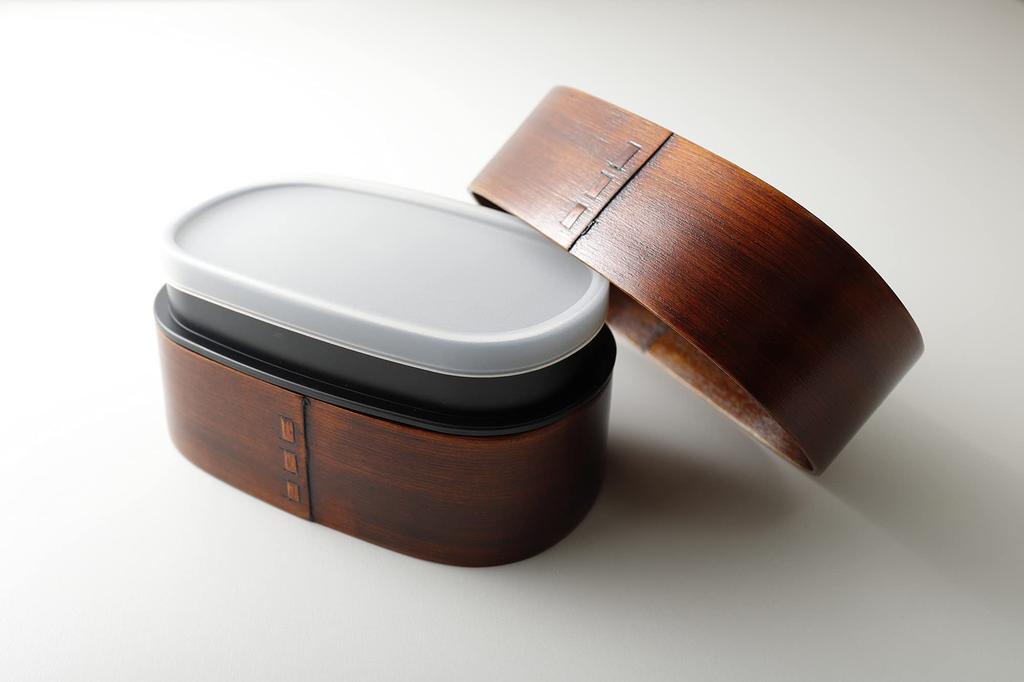 Osaka Choseido Magewappa Bento 2 with Lunch and Bonus Beige Band Box, Tiers, 540cc, Lid, Band,