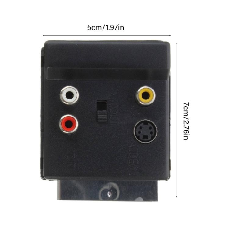 Switching Equipped SCART AV Adapter Slip Proof ABS Metal Housing Precise For Reliable Video Conversion