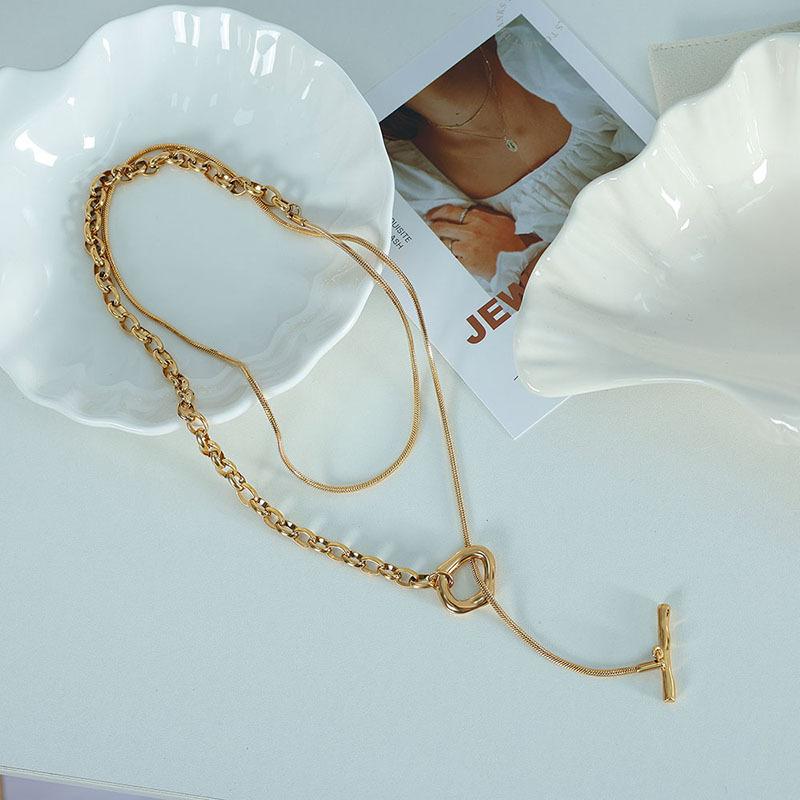

Premium Design Sense Simple Light Luxury Ins Sweater Chain Does Not Fade Niche Design Trend Accessories 2026 83CM