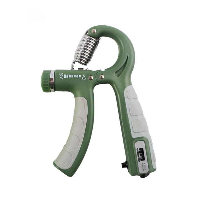 

Регулируемый R-образный счетчик-эспандер с прорезиненной рукояткой для тренировки силы запястья и пальцев (5-60КГ)