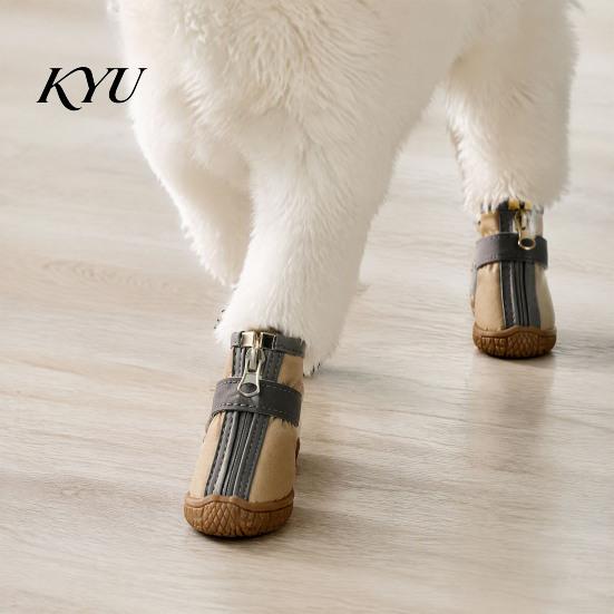 Non Slip Rubber Sole Paw Protectors 4Pcs Non-Slip Dog Shoes, Breathable Mesh Boots, Waterproof Rain Boots for Dogs Pet Small Dogs, Outdoor Walking