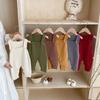 Baby Suits Autumn Knitted Versatile Overalls Boys Girls Woolen Long Pants  Infants Toddlers