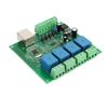 4-Channel Network Relay Controller, DC12V-24V, Supports High/Low Trigger, UDP, TCP Client/Server Modes