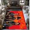 Red Dead Redemption Printed Flannel Area Rug Non Slip Soft Polyester Floor Carpet Indoor Decor Mat for Bedroom Living Room Sofa