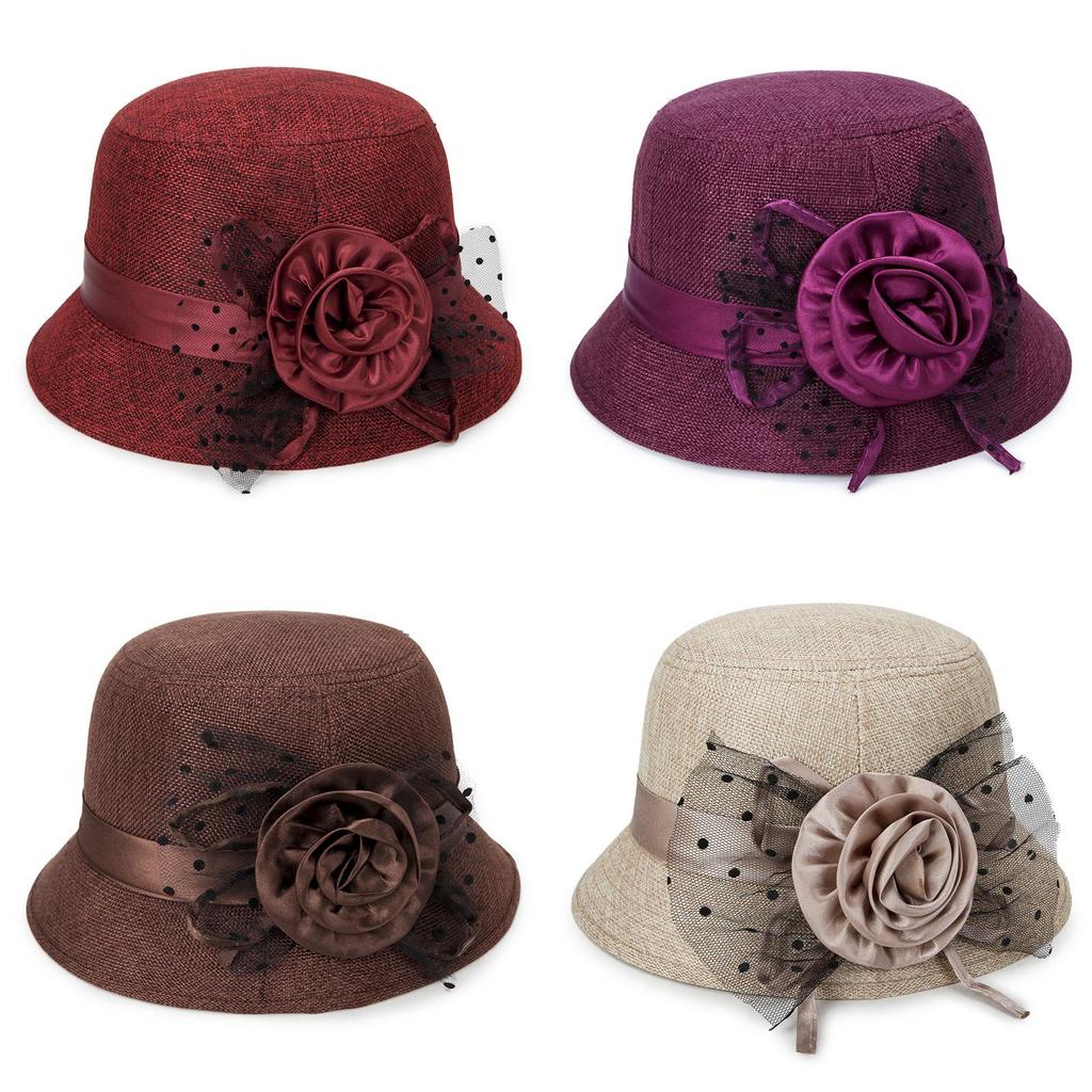 Cappello da Sole Estivo da Donna in Lino con Ampia Falda per Protezione Solare e Stile Casual