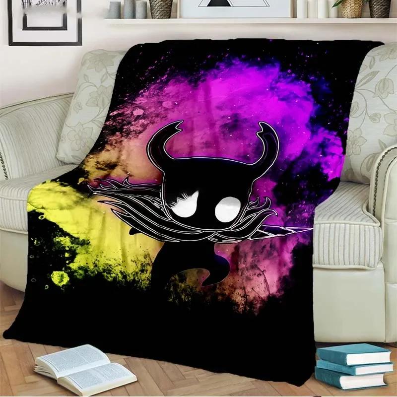 3D Print Hollow Knight Blanket Soft Sofa Cover Throw Game Blanket Fleece Tapestry Lightweight Warm Bed Blanket for Bedroom Couch
