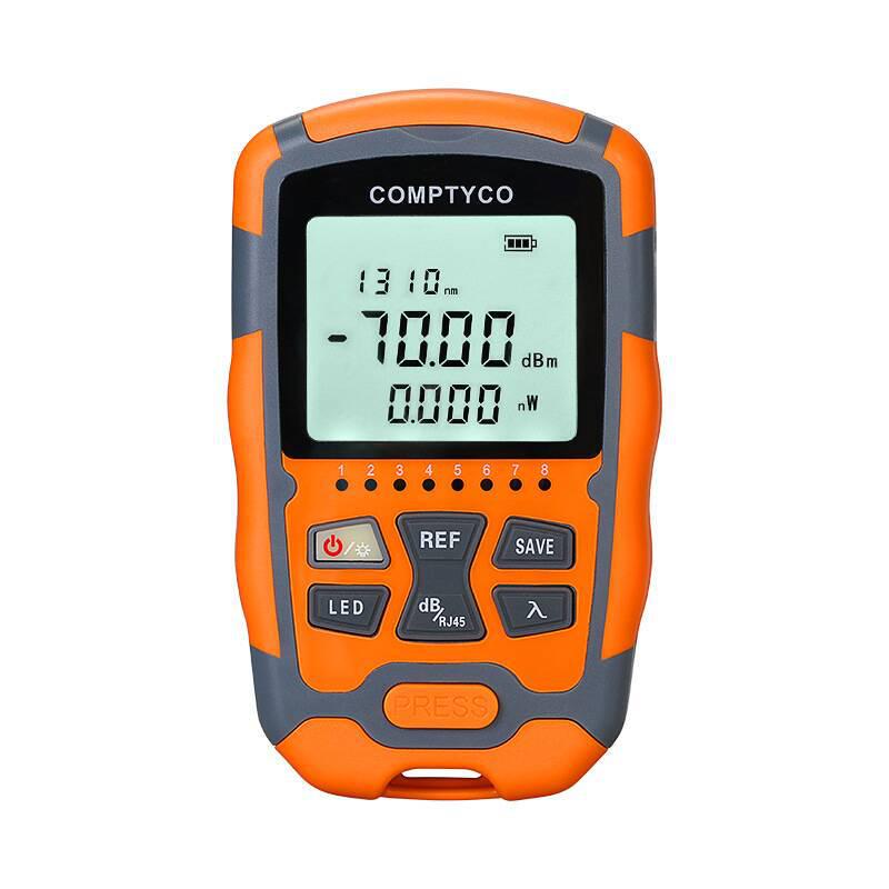 Three-in-One Network Optical Power Meter Tester AUA-MC7/M5: Mini Optical Wave Meter & Light Source Inspection (-70~+10dBm)