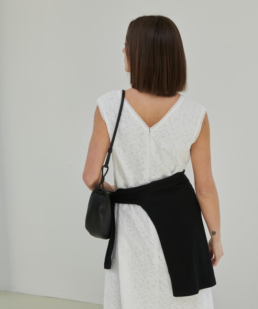 Owaiwai Eyelet Embroidery Long Dress_Ivory