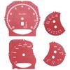 Authentic Gauge Face Dial Facelift For 971 Cayenne Macan 718 Paramera 911 Carrera 991 Dash Cluster Overlay